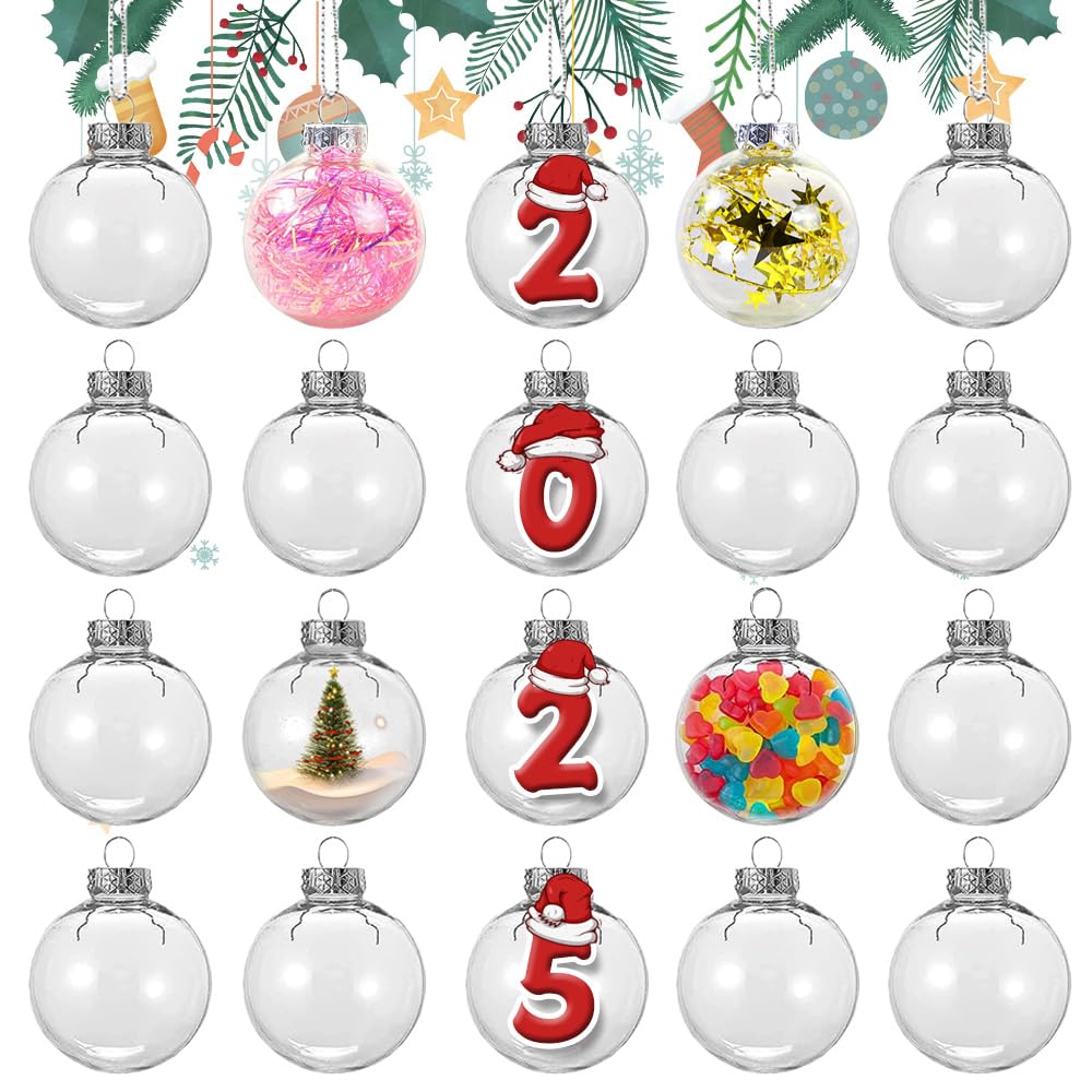 Palline Di Natale Trasparenti 10PCS - Sfere Apribili 6cm Per Decorazioni Fai Da Te | Idee Regalo Creative - Foto 5