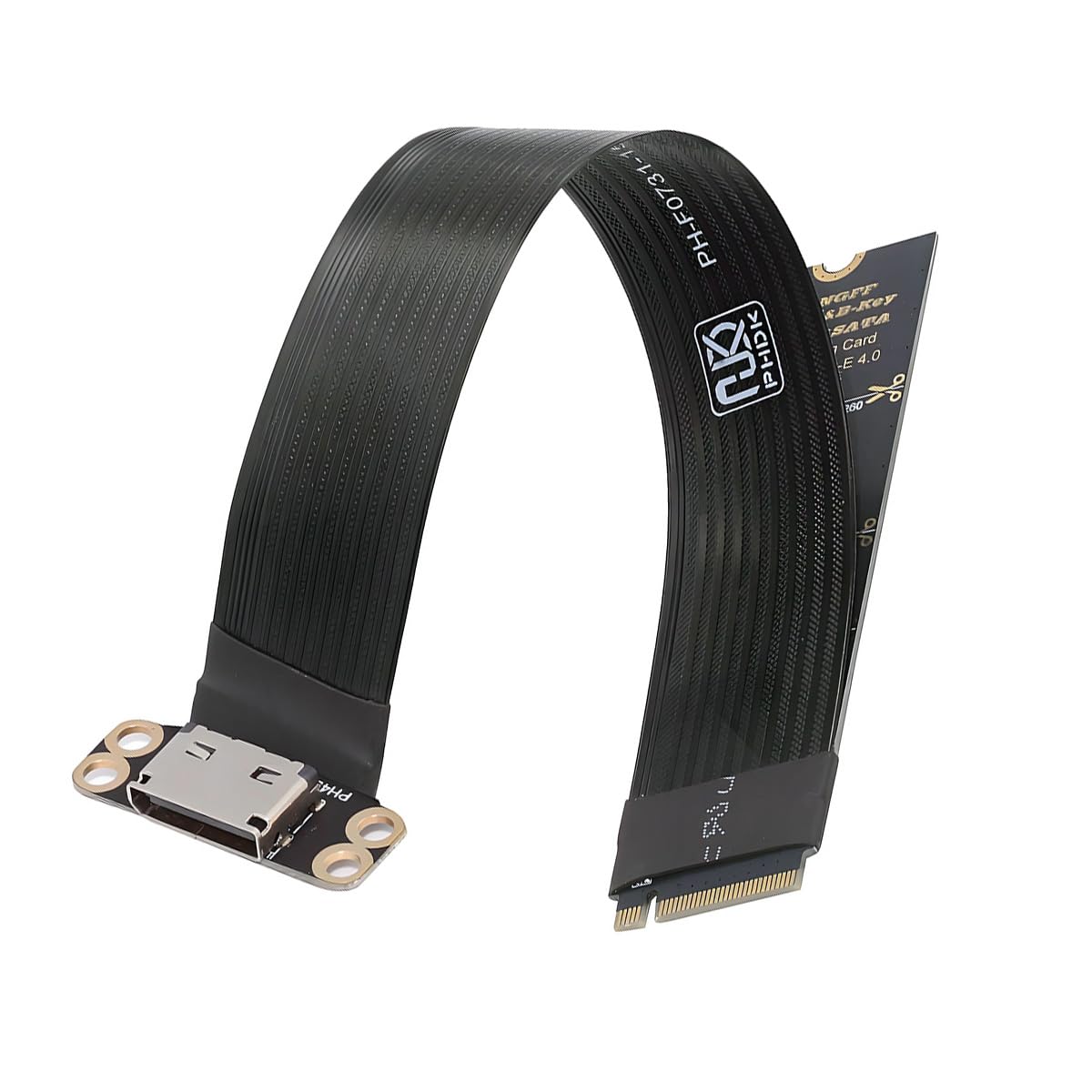 2280 PCI-E4.0 M.2 M-Key Male to Oculink SFF-8612 SFF-8611 Host Cable 15cm for NVME U.2 SSD eGPU External Graphics Card Dock