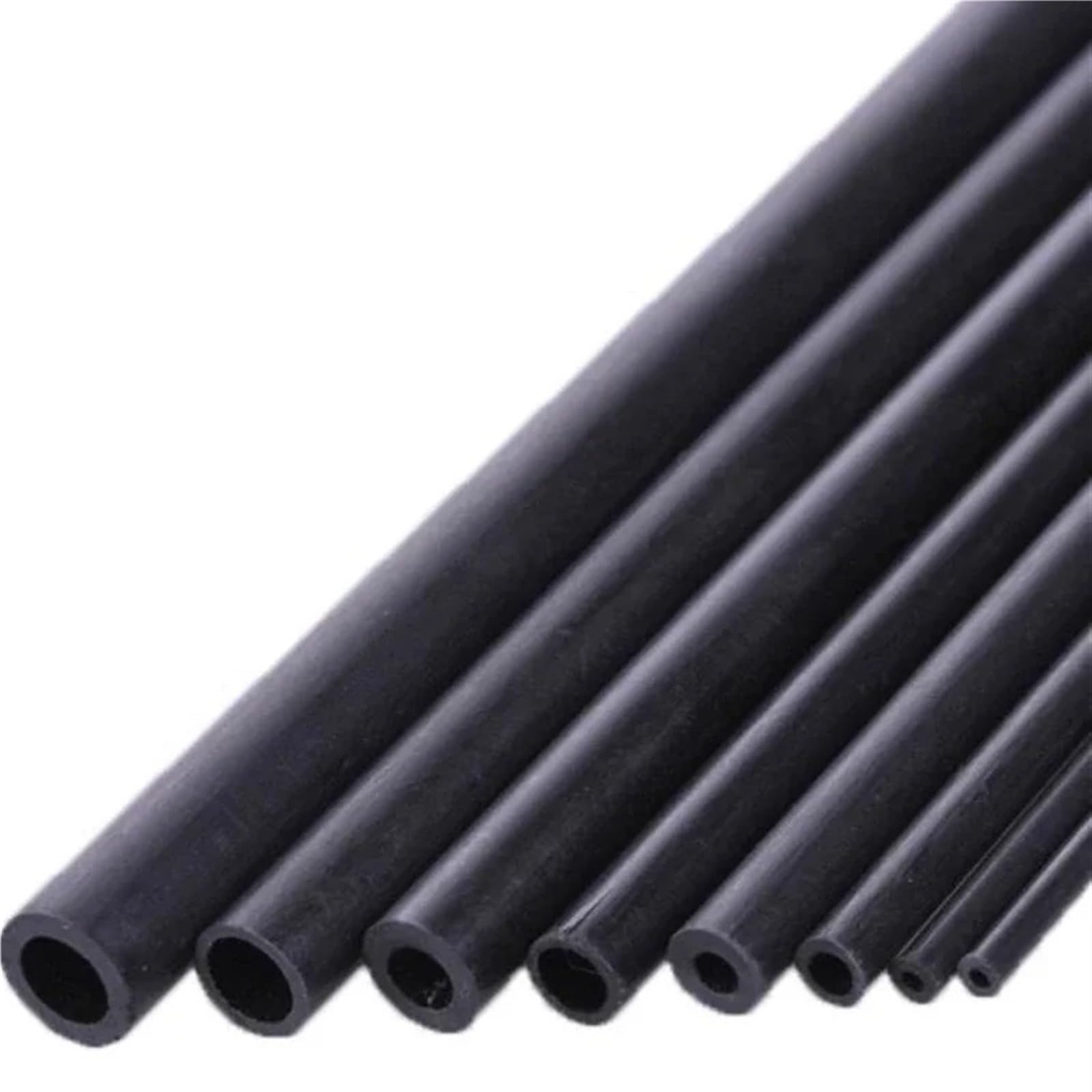 5pcs Hollow Carbon Fiber Tube Length 500mm 14 * 11mm / 14 * 12mm / 15 * 13mm Carbon Fiber Square Tube(14x12x500mm-5pcs)