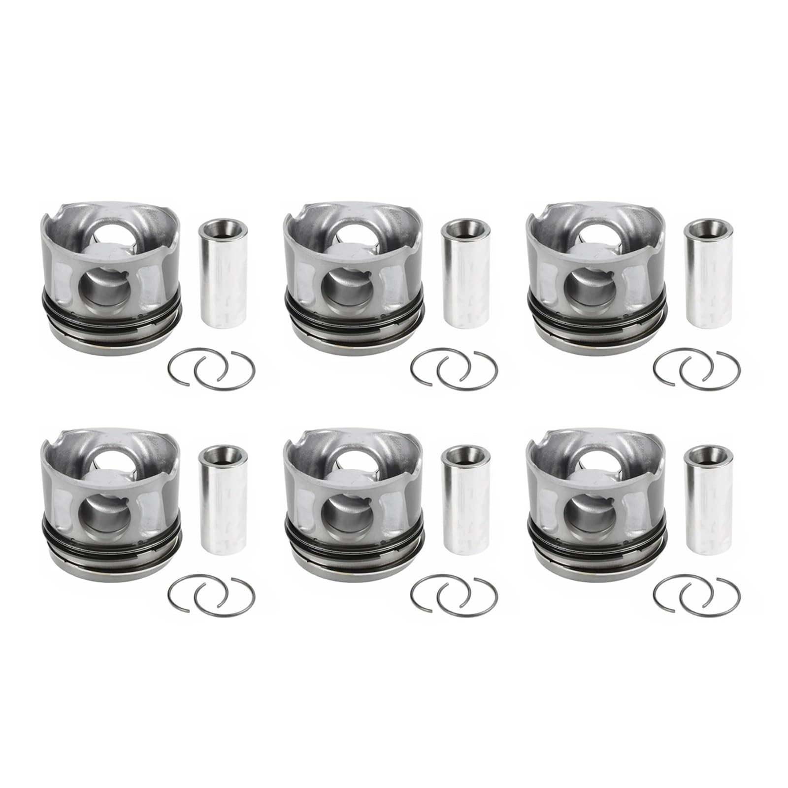 Set di pistoni e fasce elastiche motore compatibili con Land Rover RANGE ROVER DISCOVERY Jaguar 3.0T Diesel 306DT TDV6 Ricambi auto 2009-2017