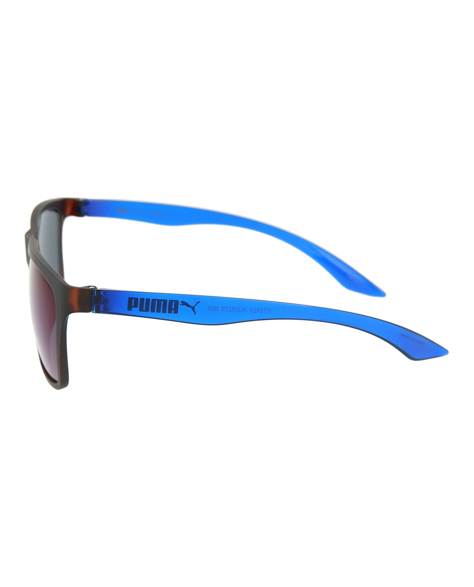 PUMA SquareRectangle Sunglasses Avana Blue Light Luxury Eyewear Injection Frame Designer Fashion for Everyday Luxury product thumbnail 4