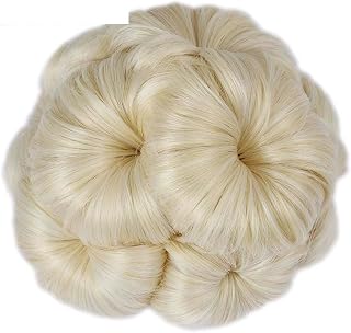 Pelucas para Mujer Ponytail Bun Donut Trees Clip in Women，Hairpiece Hair Extensions Black Brown Synthetic peluca pelucas (Bulk Buy : 3 pcs, Color : 03)