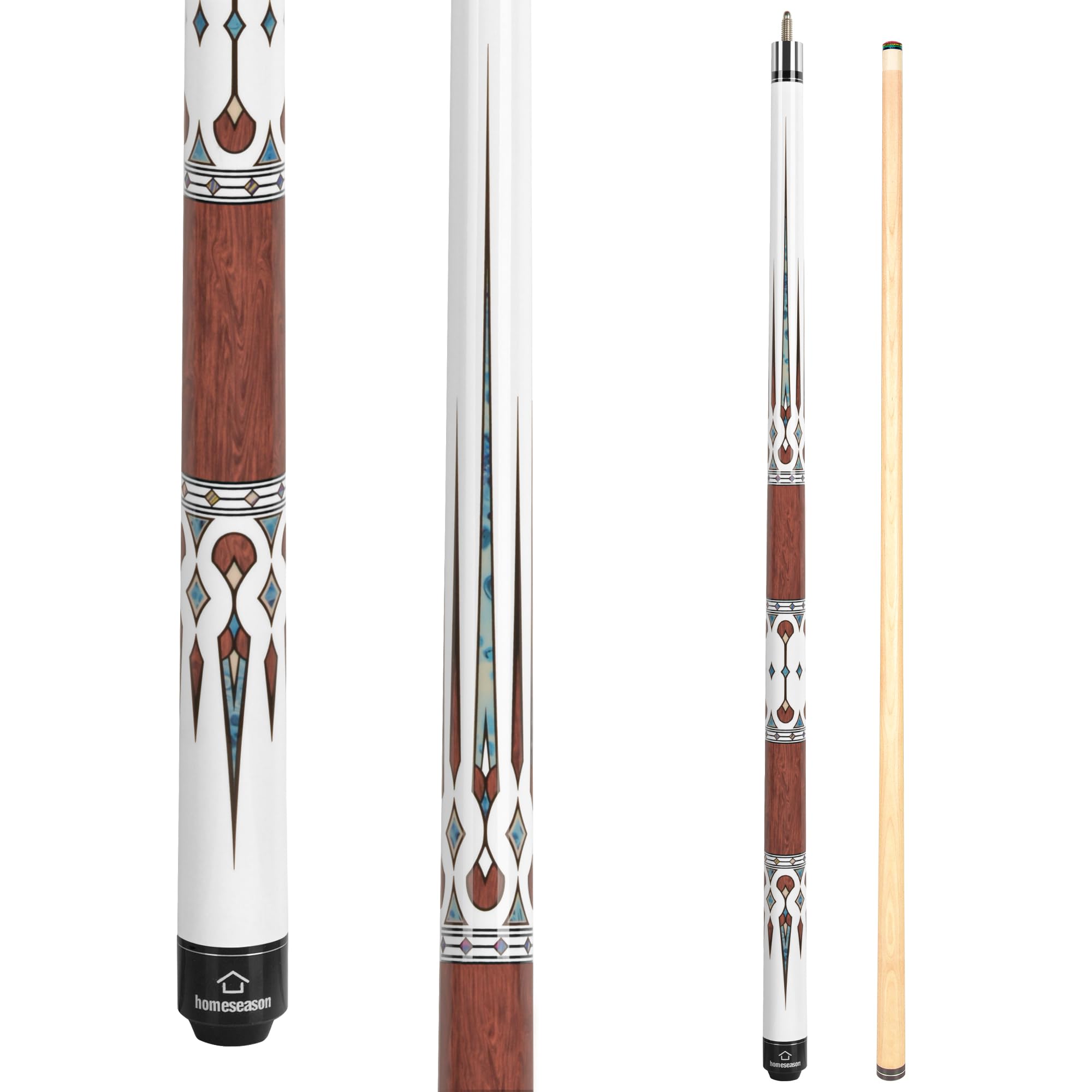 'HomeSeason Pool Cue Stick 57'' Billiard Cue Sticks Professional Low Deflection Pool Sticks'
