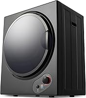 Vista 1 de Secadora de ropa portátil eléctrica compacta con tambor de acero inoxidable y filtro integrado, 5 modos de secado, fácil control de perilla