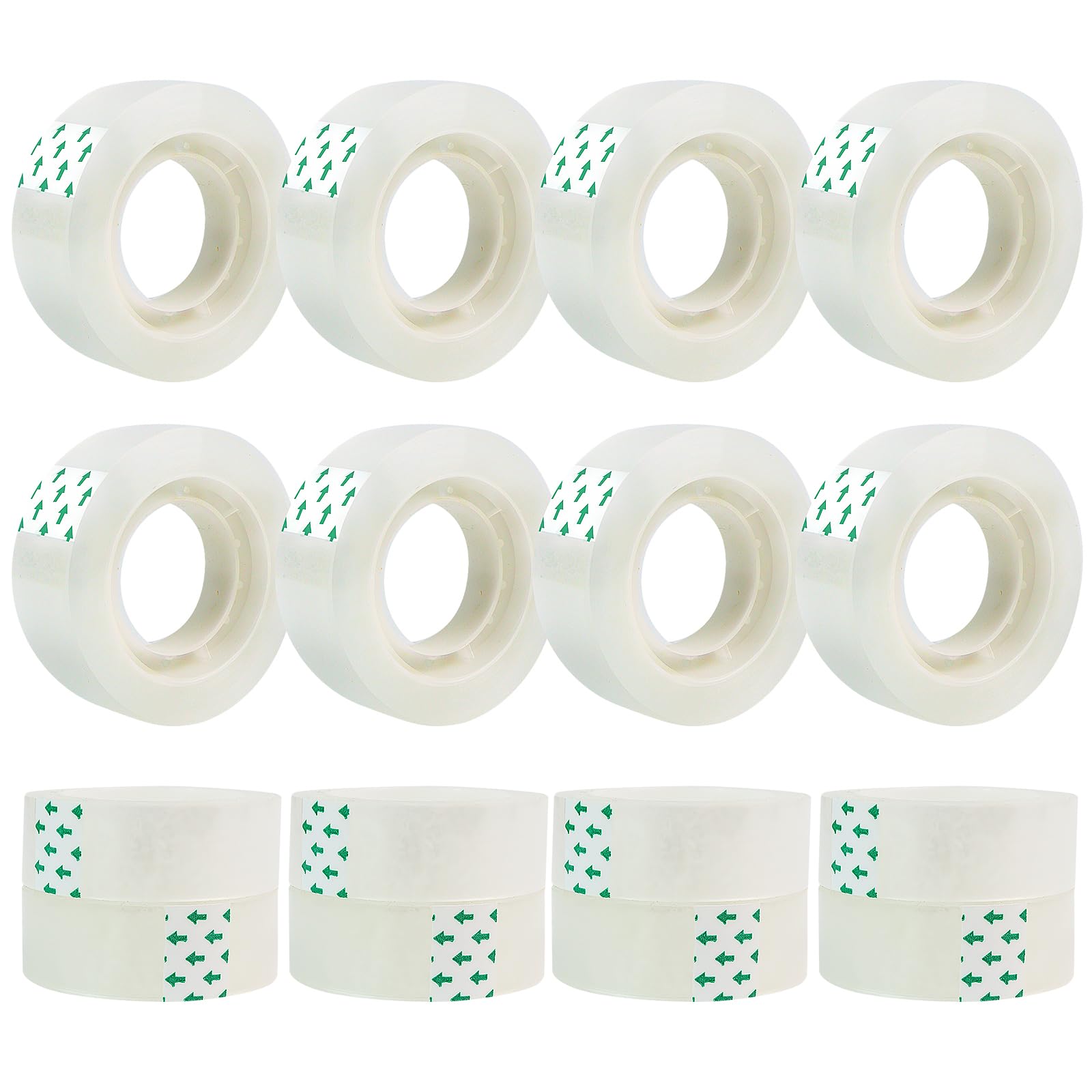 Scotch Tape Refills for Dispenser - Clear Packing Tape, Each Roll 3/4 x 1000 Inches, Scotch Tape 16 Pack, Office and Shipping Tape for Students and Office Staff