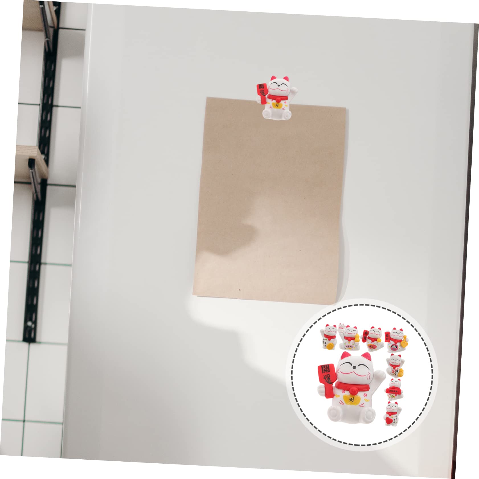 Cabilock 32 Pièces Aimant De Réfrigérateur Lucky Cat Réfrigérateur Aimants Aimant Lave-Vaisselle Aimants pour Le Frigo Aimants pour Armoire Stickers Bébé Stickers Résine