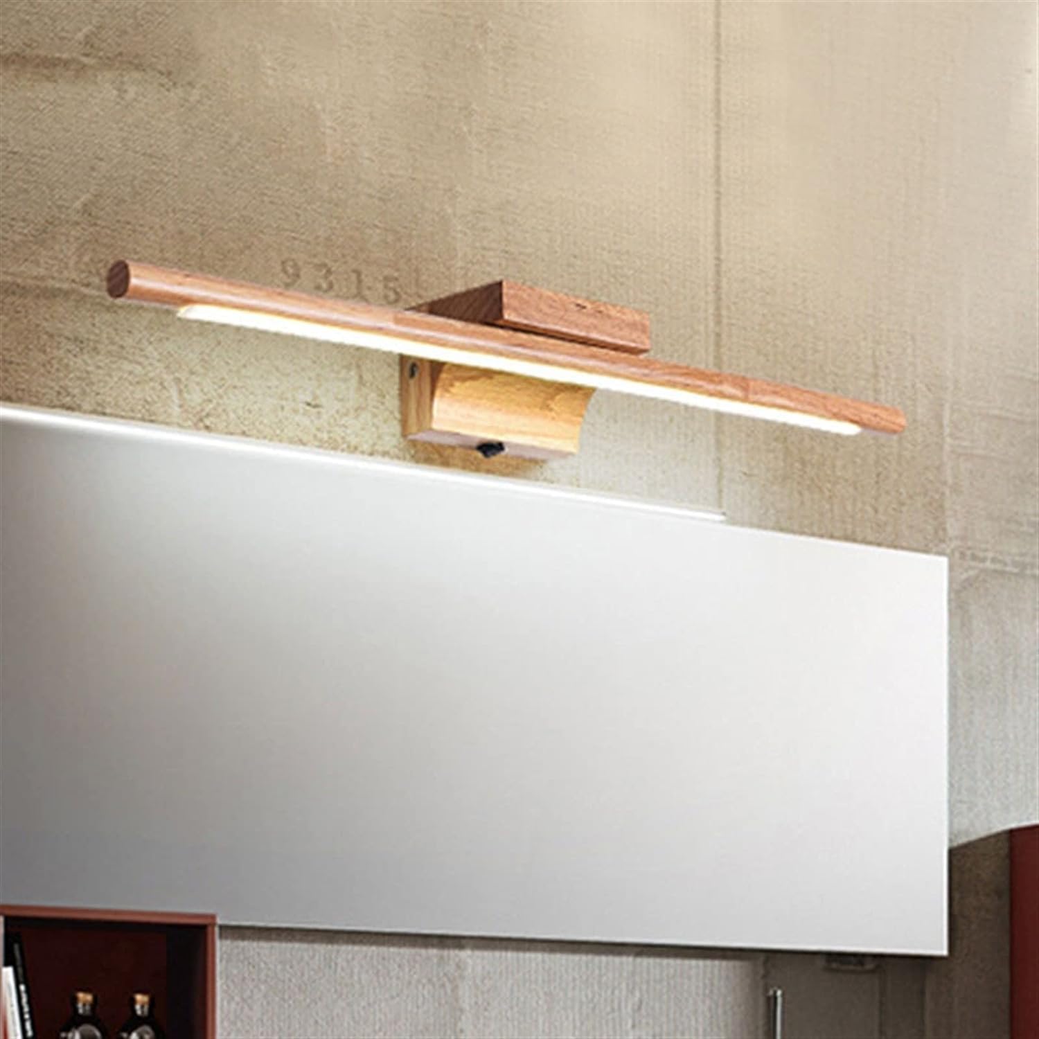 Lámpara de pared Luz de espejo Luz de pared sólida Baño moderno Vestidor Iluminación decorativa Decoración de pared Compatible with el hogar Luz con interruptor