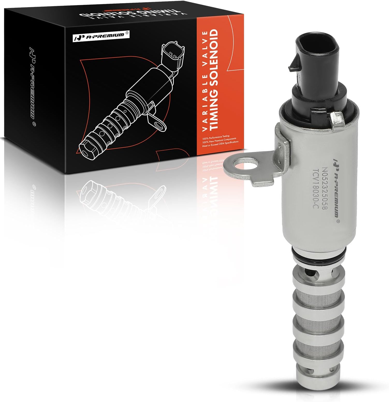 A-Premium Intake (Left) Engine Variable Valve Timing (VVT) Solenoid Compatible with Kia Sorento 2012-2018, Sedona, Cadenza, K900 & Hyundai Santa Fe XL, Santa Fe, Genesis Coupe, Genesis, Azera