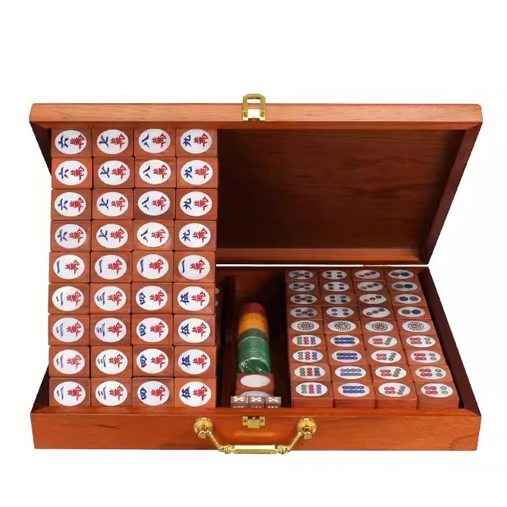 Amazon.co.jp: 麻雀牌 高級紫檀、赤梨材製（貝象嵌）麻雀セット、高級