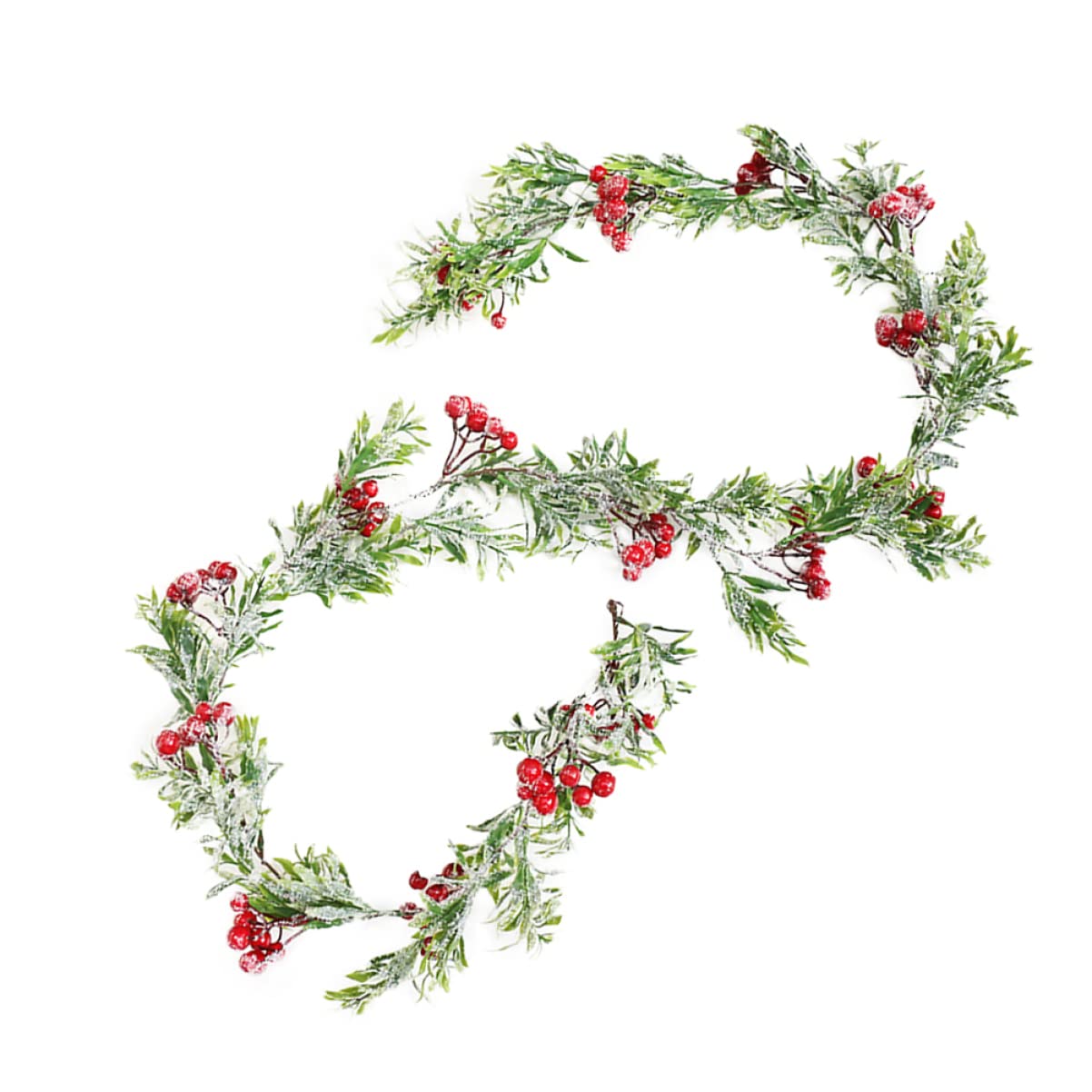 STOBOK 2stücke Weihnachts-Rattan-attrappe Mit Beeren Handgefertigte Dekoration Für Festliche Anlässe Und Partys Flexibel Und Langlebig Für Und Außendekoration