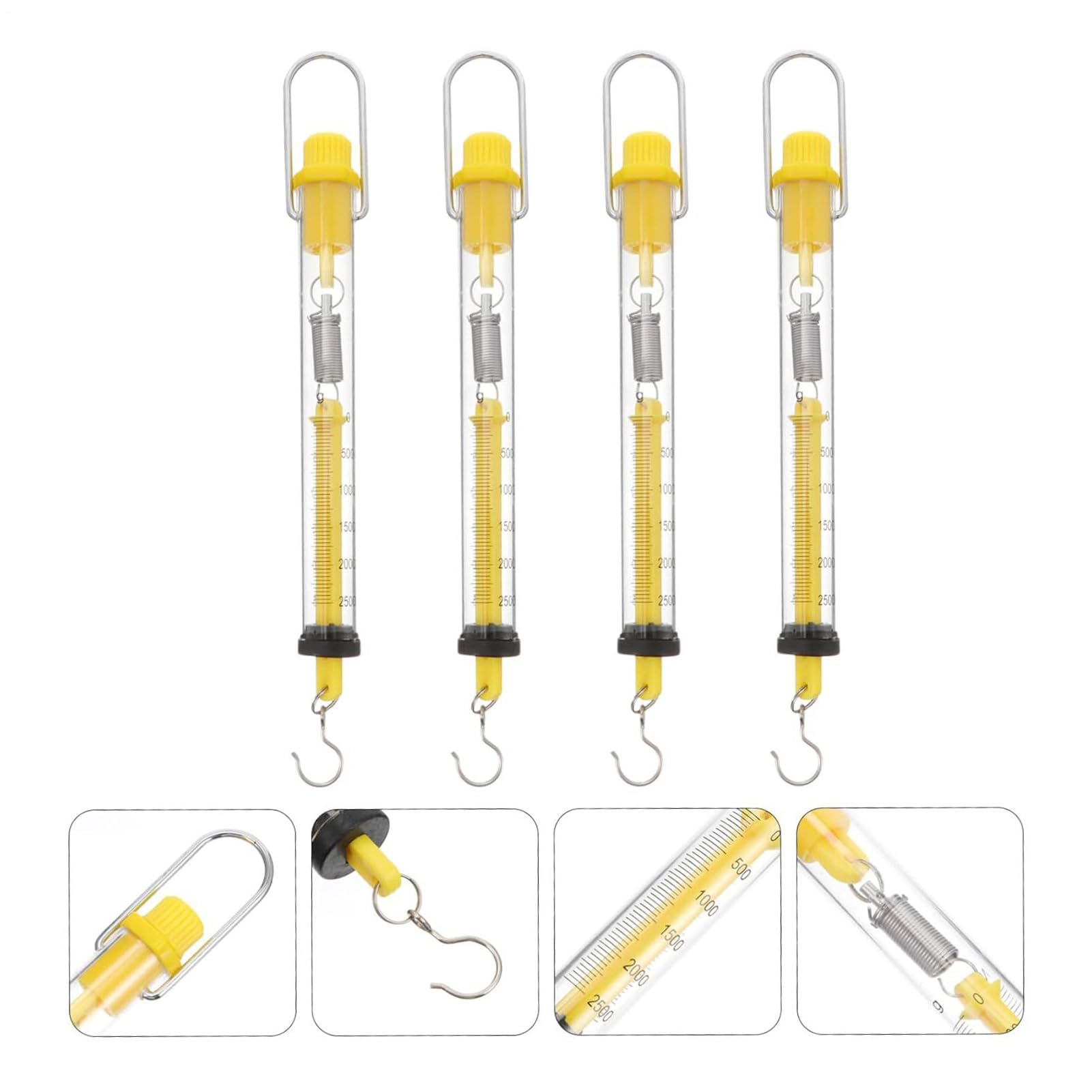 JINGLING Scaletta a molla Tubular Spring, capacità 2,5N | Dinamometro fisica,Per istituzioni scolastiche e laboratori educativi per scienze naturali
