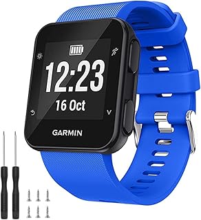 Fleshy Leaf Bands Compatible with Band Compatible with Garmin Forerunner 35/Forerunner 30, Soft Silicone Replacement Watch Band Strap for Garmin Forerunner 35 Smart Watch