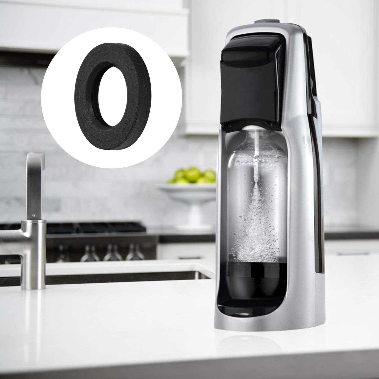 6 sztuk uszczelek, części zamienne do Sodastream, uszczelki do Sodastream, części zamienne, pierścienie uszczelniające, uszczelki, kompatybilne z Sodastream Cystal Maxi, Penguin Stream, Dynamo Power i