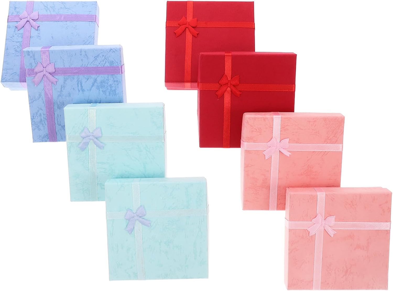 Milisten 8Pcs Watch Jewelry Packaging Boxes with Sealing Lid, Paper Cloth