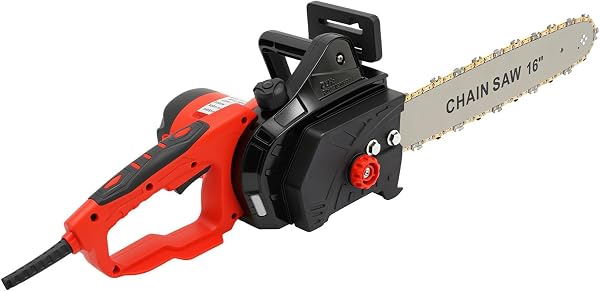 Tronçonneuse électrique filaire 2000 W, guide 16 pouces, lubrification automatique, moteur cuivre, 800 tr/min