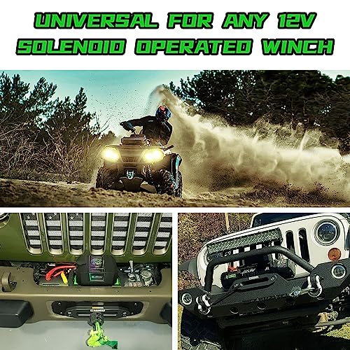 Stegodon Wireless Winch Remote Control Kit 12V Handset Switch Controller Universal For Truck Jeep Atv Suv 150 Feet (2Pcs) #TOP6