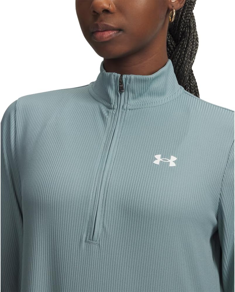 Under Armour Women's Tech Ribbed Half Zip Long Sleeve