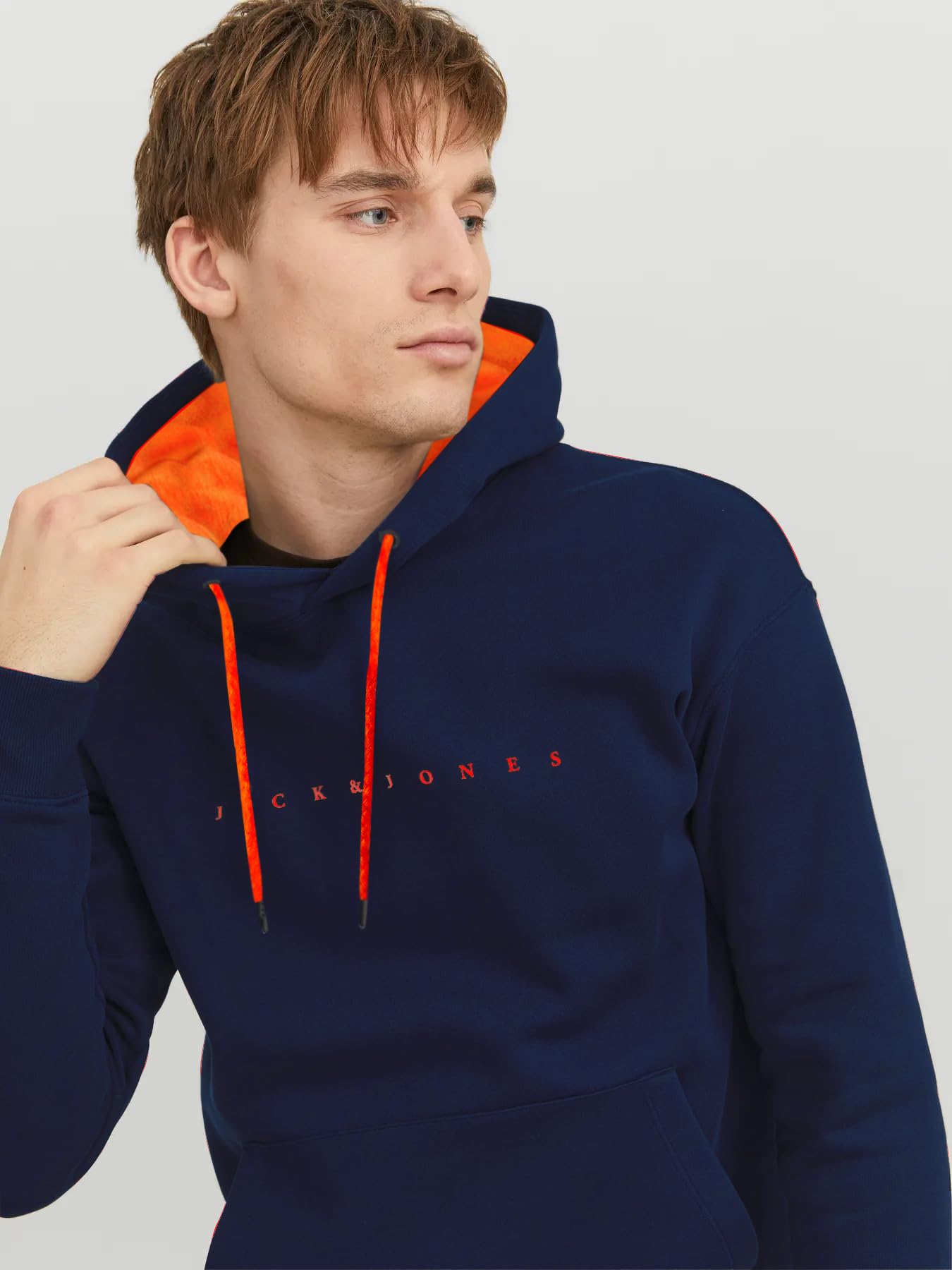 Jack & Jones Sweat Hood Jjestar JJ Sudadera con Capucha Noos Pls para Hombre