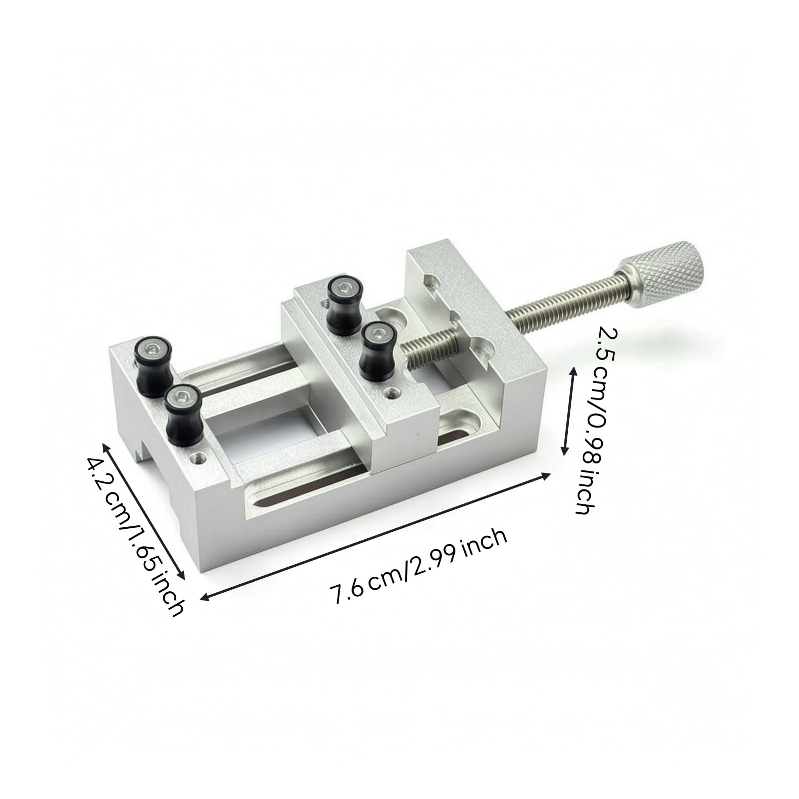 Gralara Mini Tornillo Banco Compacto Sujetadora Banco Pequeña Ajustable Herramienta para Maquetistas, Hobbistas, Bricolaje