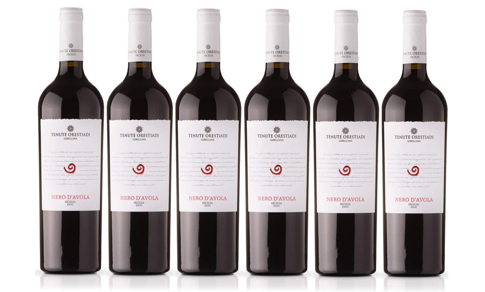 Confezione 6 bottiglie NERO D'AVOLA | Vino Rosso Sicilia DOC | Cantina Tenute Orestiadi | Selezione Valle del Belice