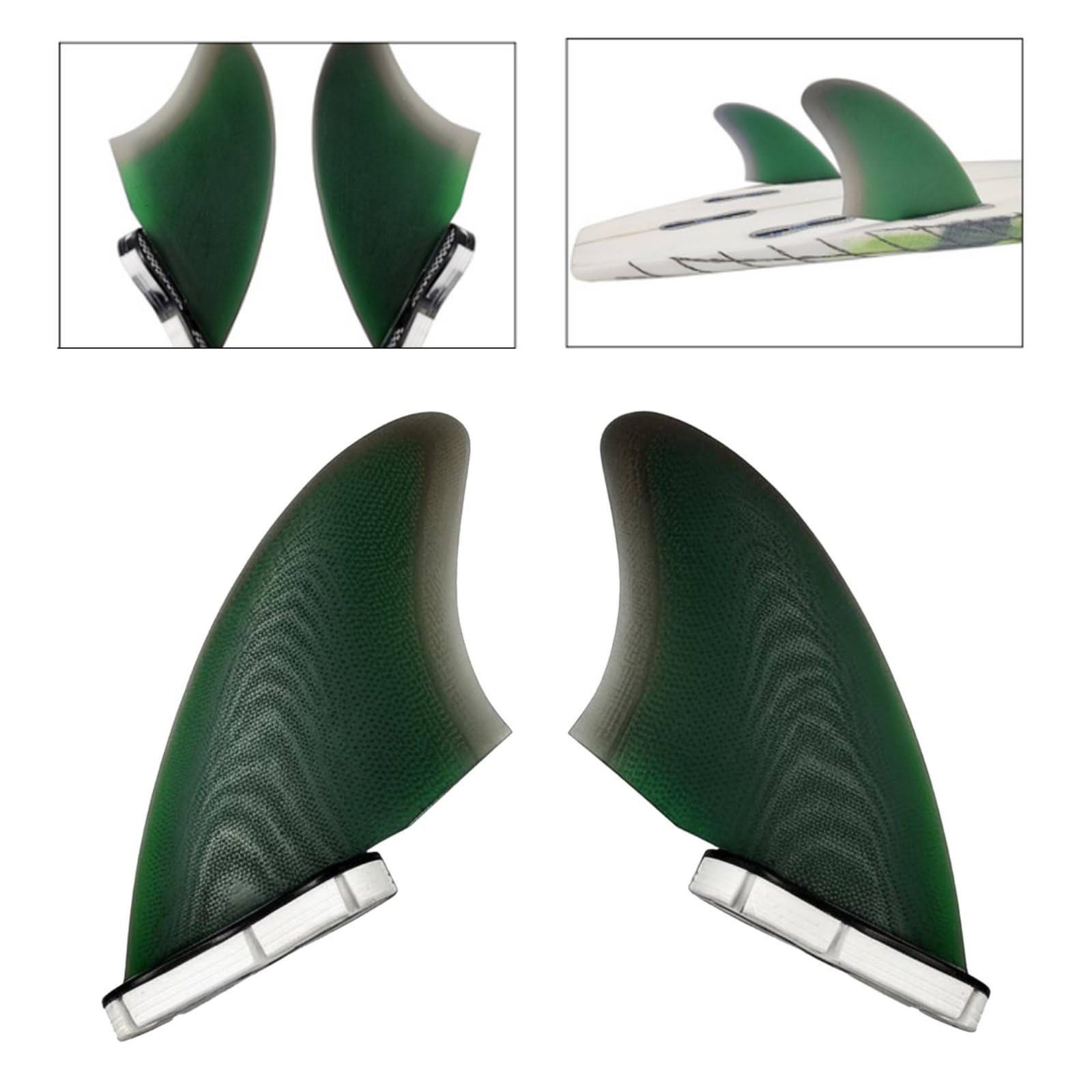 F Fityle Quilla de Tabla de Surf Quilla Accesorio de Surf Fibra de Vidrio con Equilibrio de Rigidez y Flexibilidad para Mayor Velocidad y Adecuada para Surfistas en Medianas y