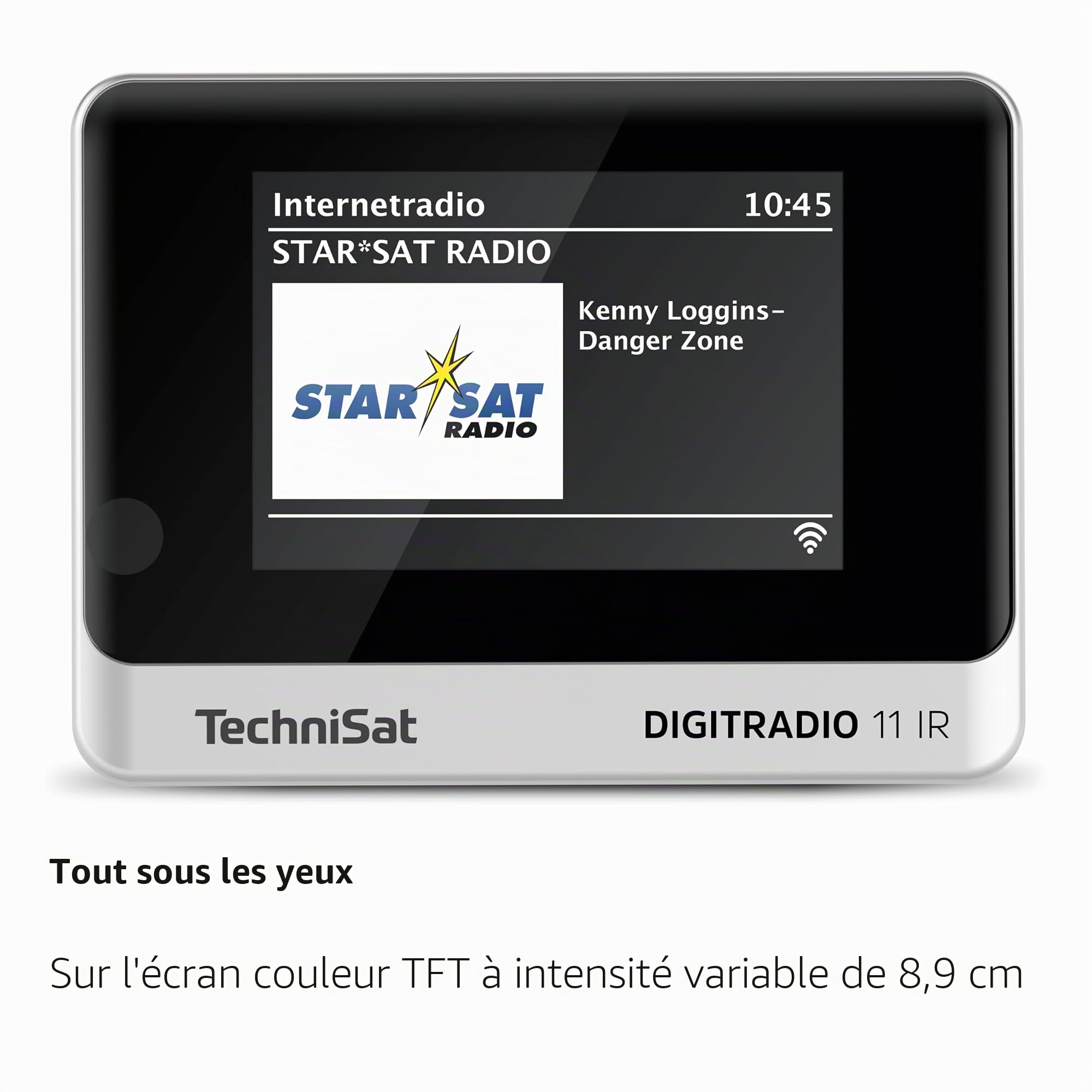 TechniSat DIGITRADIO 11 IR Adaptateur Dab+ et Radio Internet (Wi-FI, écran Couleur, Bluetooth, télécommande, réveil, sans Haut-Parleur, idéal pour la Mise à Niveau des systèmes Hi-FI existants)