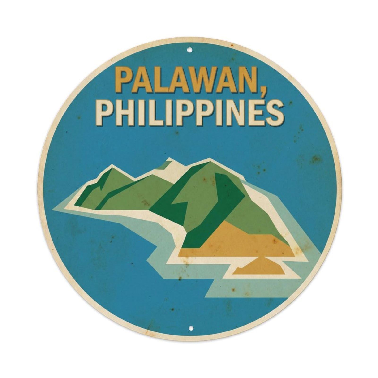 Three Maria Islands Palawan Island Philippines Travel Metal Tin Sign
