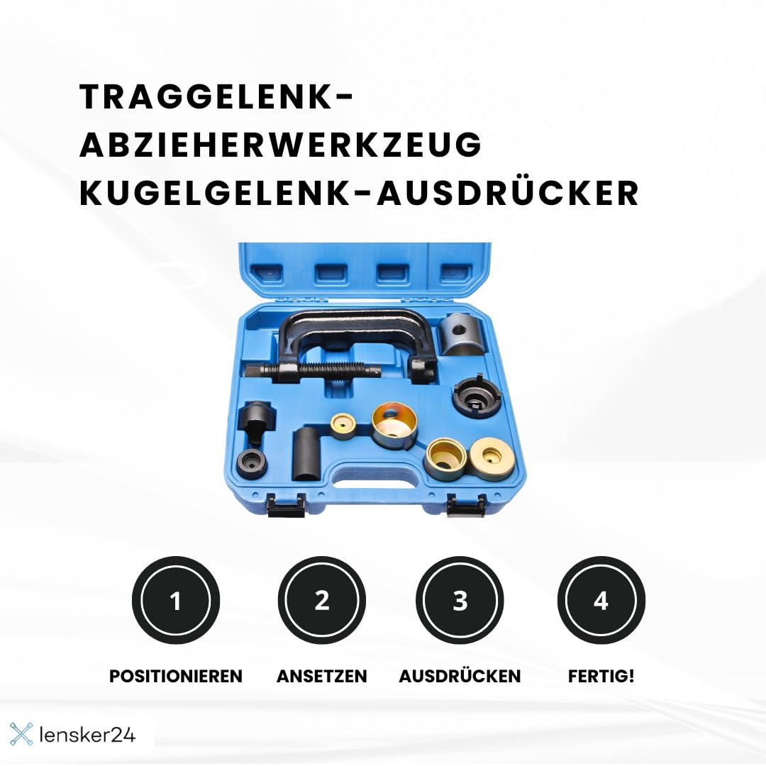 Traggelenk Abzieher Werkzeug Kugelgelenk Ausdrücker KFZ geeignet für Mercedes W211, W220, R230, W163, W164