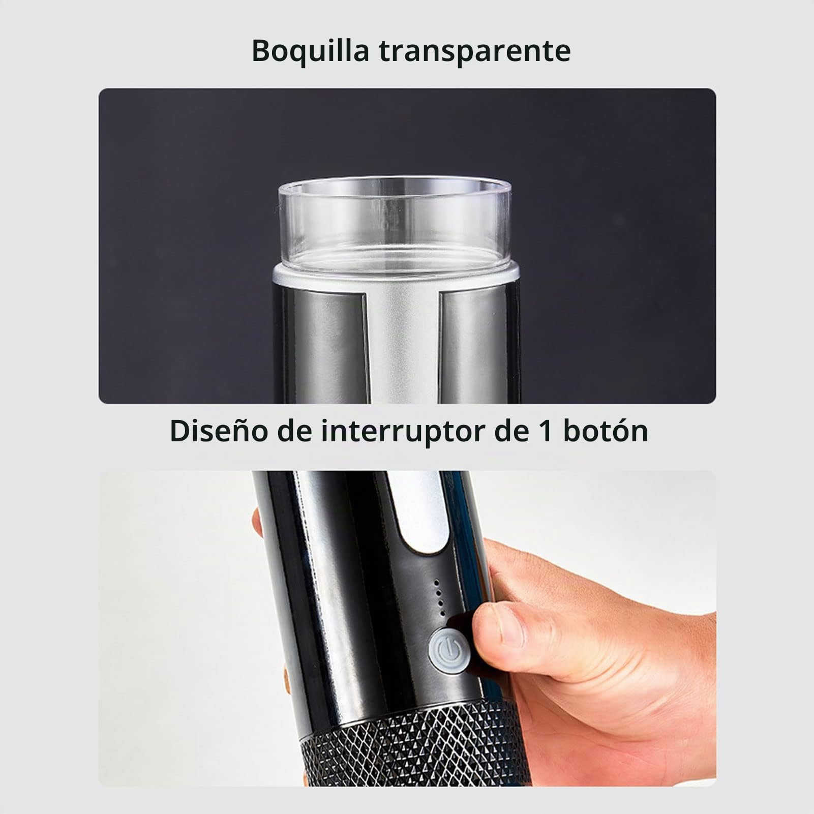 Asixxsix Portátil, Máquina de café Espresso Recargable, Fácil de Operar, de Viaje, Mini de Mano, Compatible con Cápsulas, café Molido, para Camping, Hogar