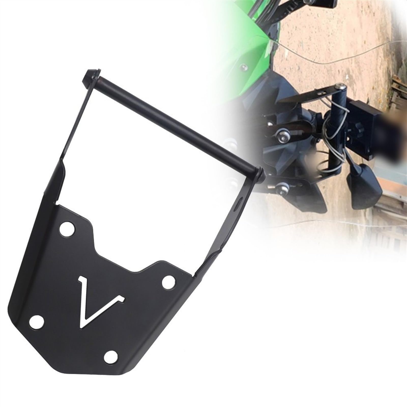 Nkldde 12Mm Motorcycle Accessories For Versys 300X Navigation Frame Modified Bracket For Kawasaki For Versys X300 X-300