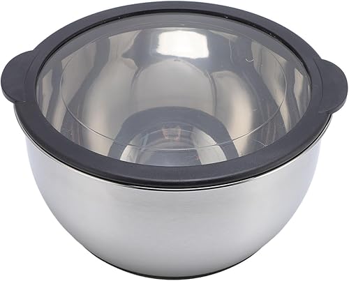 Miniatura 7 de EVGATSAUTO Juego de 3 tazones de mezcla de acero inoxidable con tapas herméticas, funcionales para preparación de alimentos y horneado