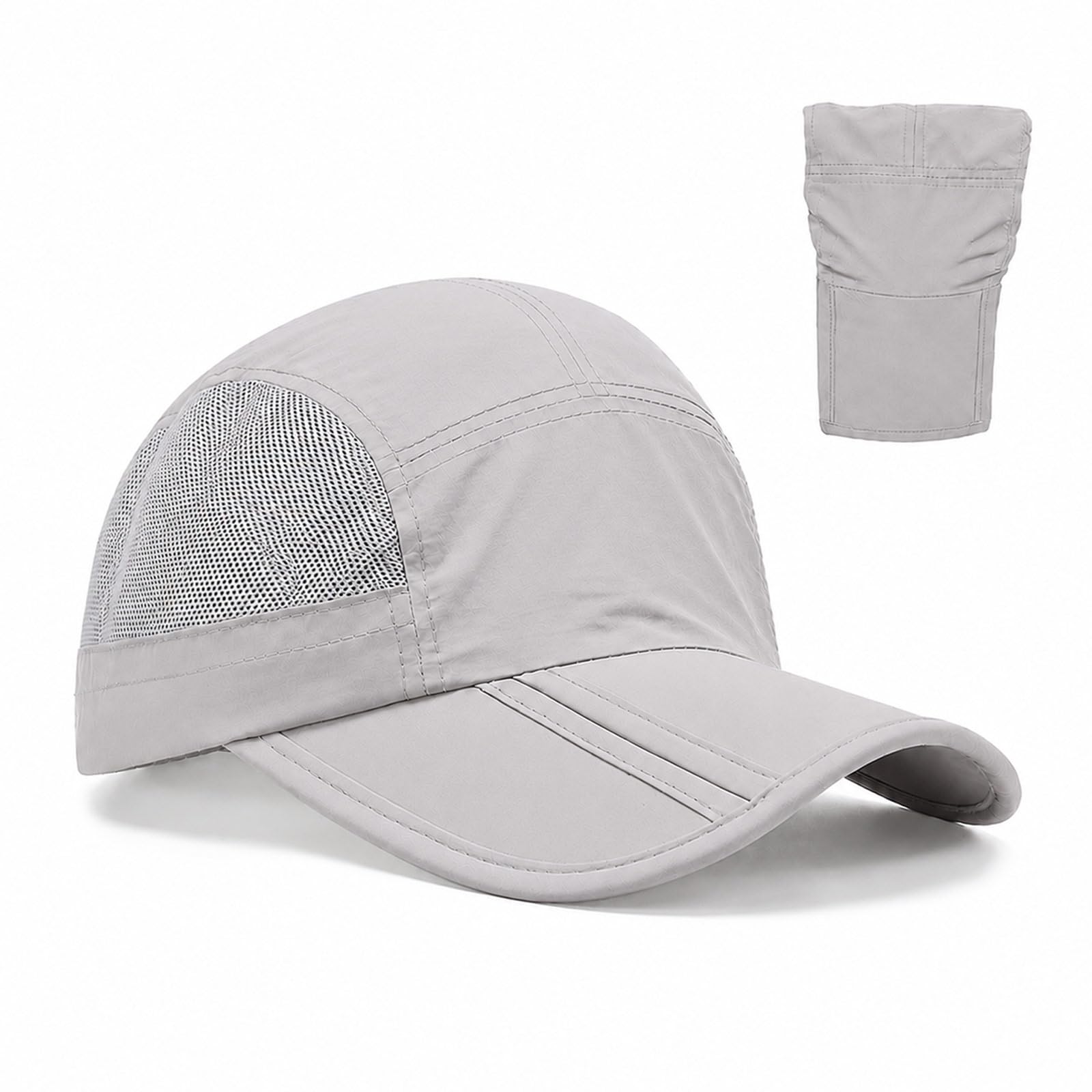 NoraGlaze Foldable Outdoor Mesh Cap - Lightweight Quick Dry Sun Hat Adjustable Unisex Fit - Breathable Running Baseball Cap with Extended Brim for Travel Hiking Camping Fishing Daily Use โ image 1