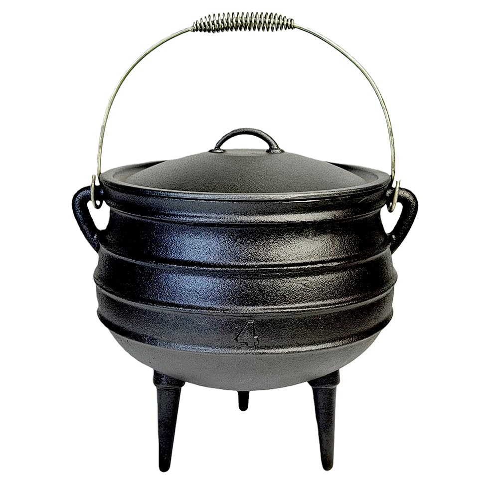 12 Quart Cast Iron Dutch Oven Cauldron Pot
