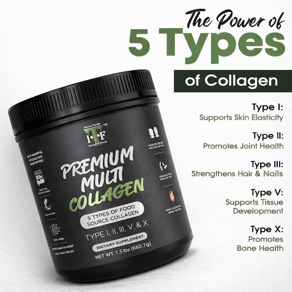 Amazon.com: Multi Collagen Peptides Powder Unflavored - 5 Types