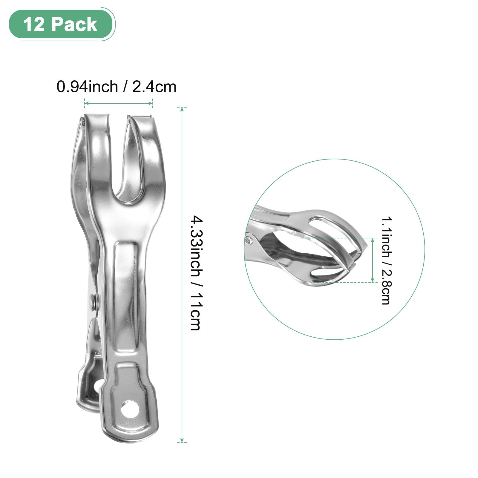 M METERXITY 12-Pack Greenhouse Clamps - Image 3