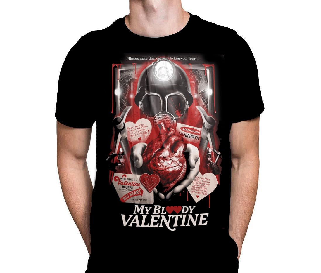 Wild Star Hearts Men's Black Valentineheart