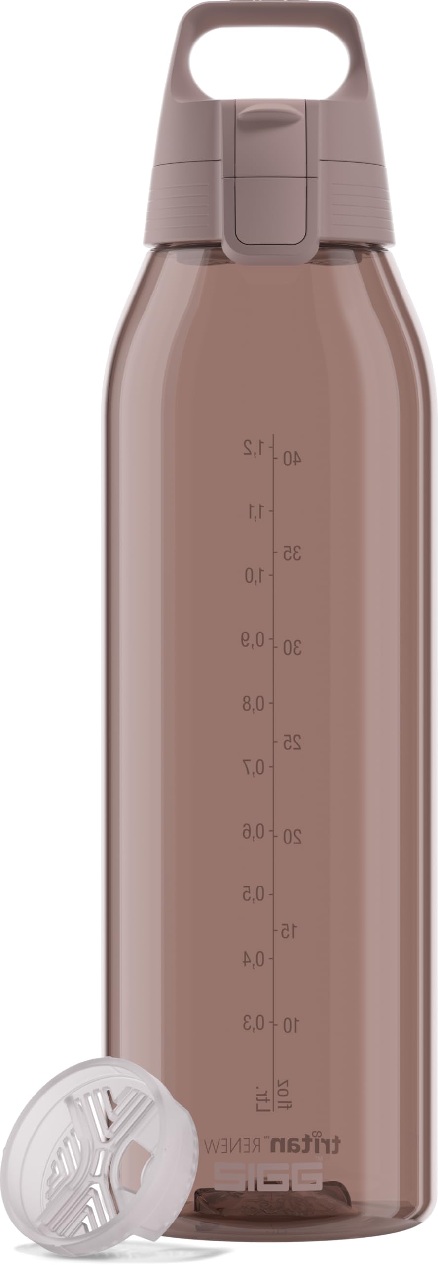 Sigg - Tritan Water Bottle - Total Color ONE Dusk - Suitable For Carbonated Beverages - Dishwasher Safe - Leakproof - Featherweight BPA Free - 1.5L
