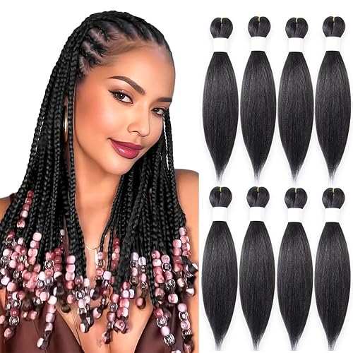 Miniatura 8 de Cabello trenzado ombré de 12 pulgadas, cabello preestirado corto y lacio, trenzas de ganchillo con textura Yaki, cabello sintético con textura Yaki,