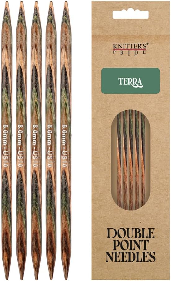 Knitter’s Pride Terra Double-Pointed Needles 8"" (20cm) – US Size 10 (6mm)