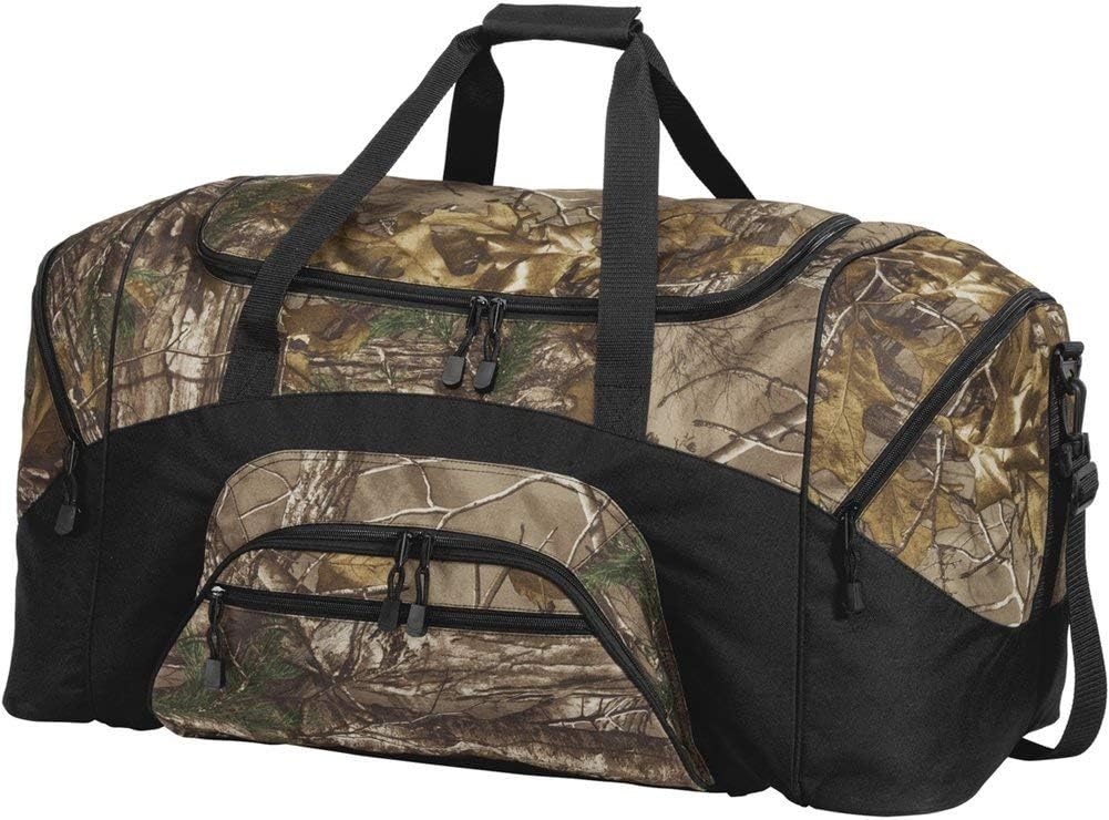 Joe's USA Camo Pattern Rugged Outdoors Duffel Bag. one-size