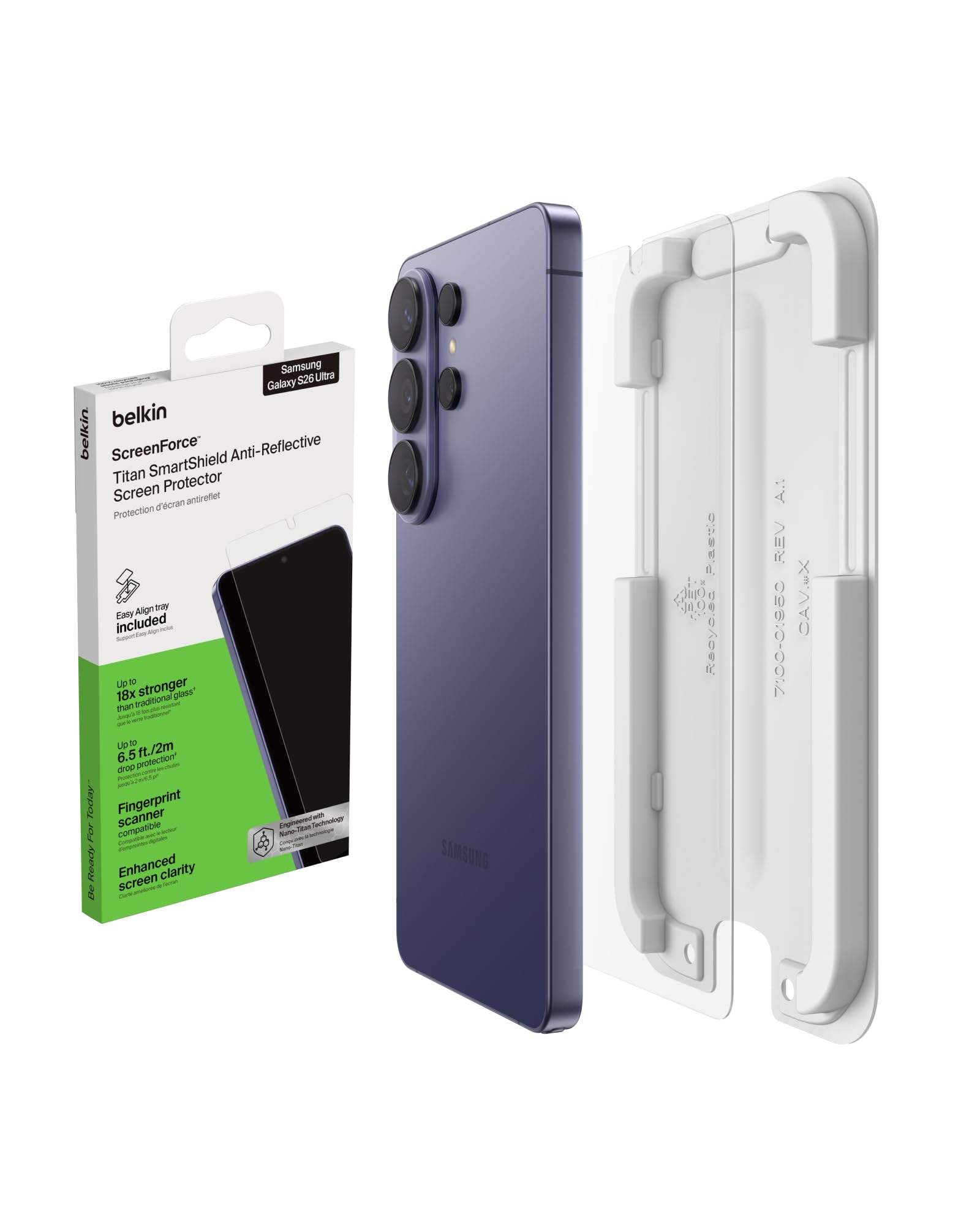 Titan SmartShield Screen Protector Samsung Galaxy S26 Ultra | Nano-Titan technology, up t…