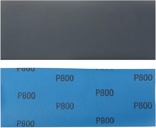 Miniatura 25 de LotFancy Papel de lija de grano 2500, 45 unidades, papel de arena seca húmeda de 9 x 3.6, hoja de lijado de carburo de silicio para metal automotriz