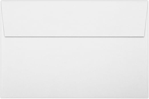 LUXPaper A9 Invitation Envelopes | 5 3/4" x 8 3/4"| Bright White | 70lb. Text | 50 Qty
