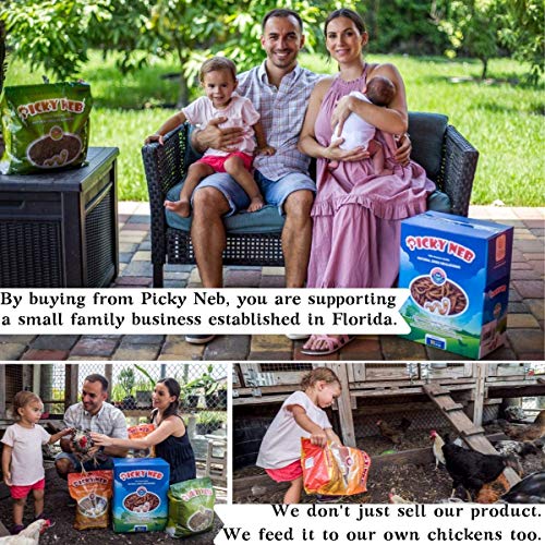 PICKY NEB 100% Non-GMO Dried Mealworms 5 lb - Whole Large Meal Worms Bulk - High-Protein Treats Perfect for Your Chickens, Ducks, Wild Birds