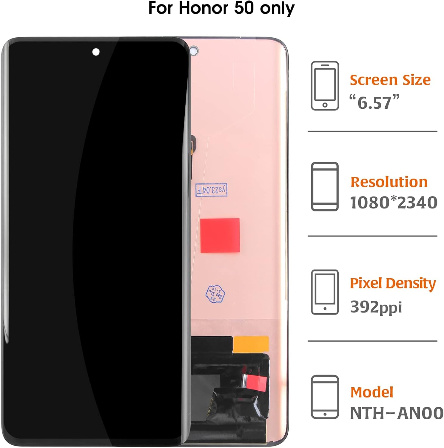 A-MIND for Huawei Honor 50 OLED LCD Display Touch Screen Glass Digitizer NTH-AN00 NTH-NX9 Full Assembly with Repair Tool Kits