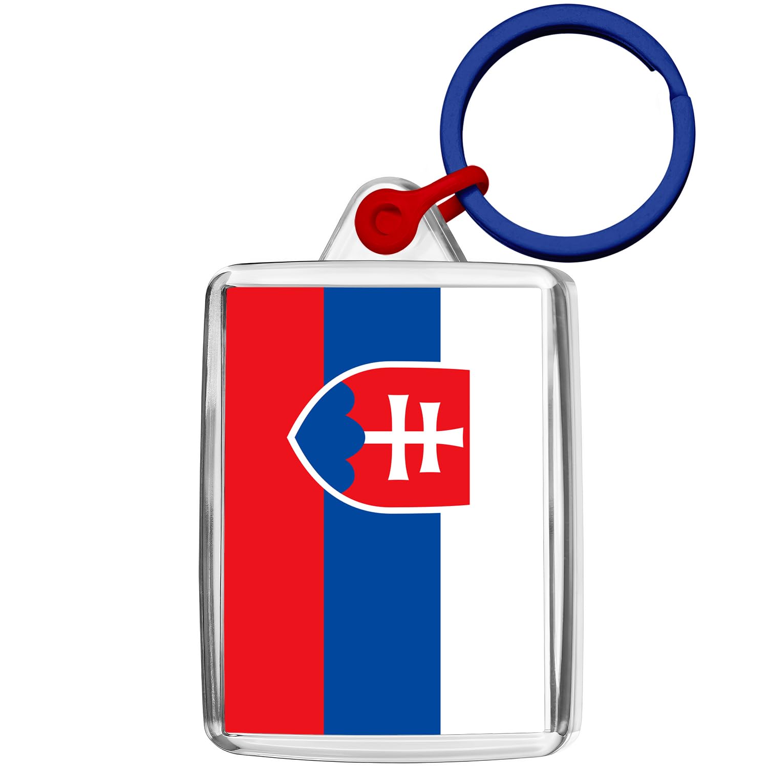 Pixly® Slovakia Flag Keyring Key Fob Country Keychain Keepsake Slovakian Souvenir Gift