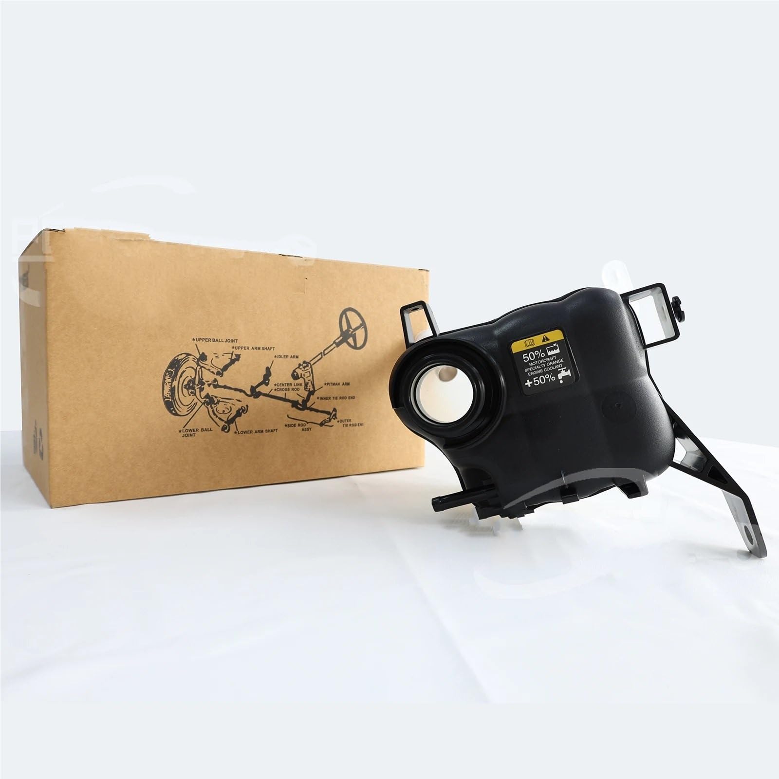 Depósito de expansión Tanque de refrigerante, depósito de expansión de rebose del radiador del motor, botella con tapa, compatible con Ford Explorer AG1Z8A080S