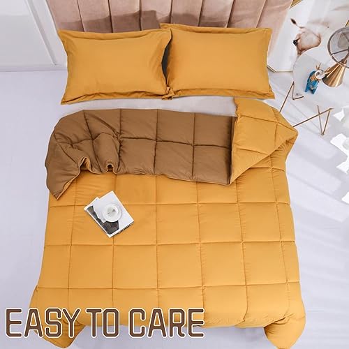 Miniatura 6 de HUAJIE HJ - Juego de edredón reversible reversible de 3 piezas para todas las estaciones, suave y cómodo, lavable a máquina