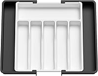 Vista 23 de Lifewit Organizador Grande de Cubiertos y Cajones, Bandeja Expandible para Utensilios de Cocina, sin BPA, Soporte para Cubiertos y Cubertería