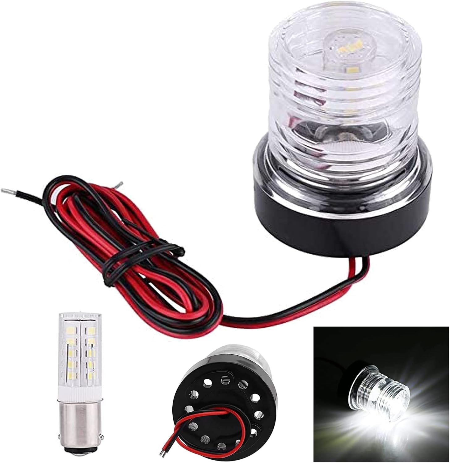 Geloo 1224V LED Navigation Light Marine Boat Yacht Anchor Lights